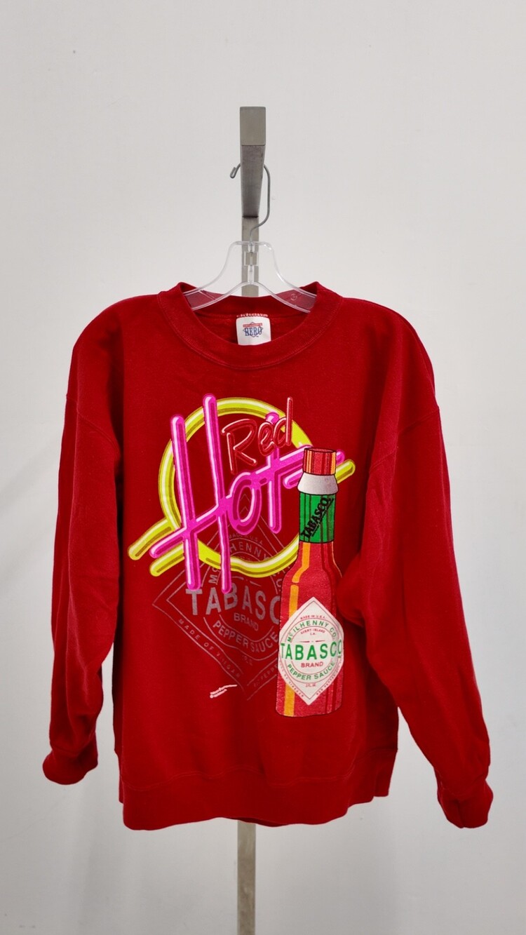 Vintage Tabasco "Red Hot" Pepper Sauce Sweatshirt (Large)
